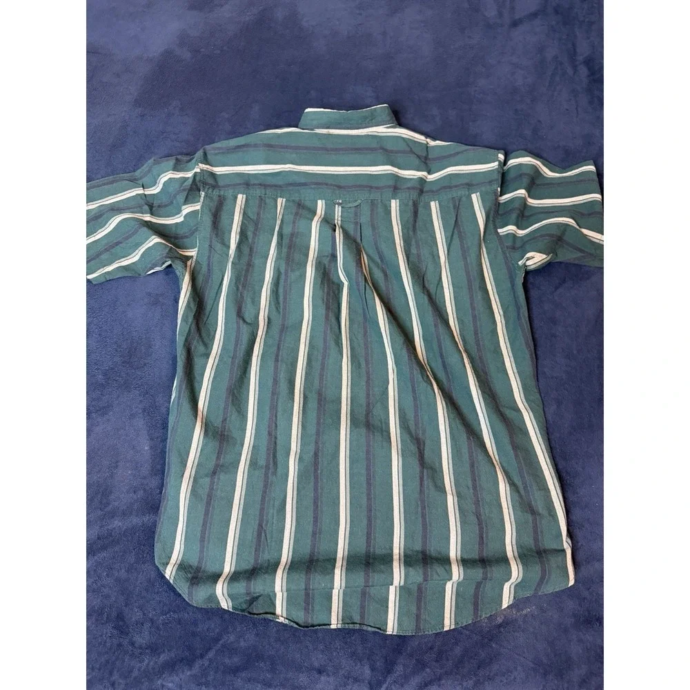 Vtg Levi's Silver Label Men's Short Sleeve Button Up Spring/Summer Shirt Green M